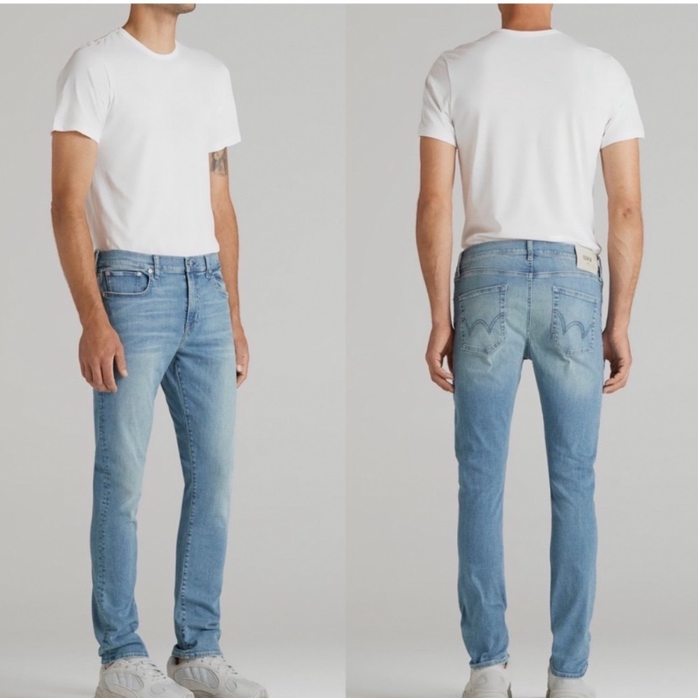 Edwin Maddox Slim Jeans Mens 30 Medium Blue Endurance‎ Stretch Denim Thermal New